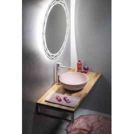Robinet en béton de comptoir FORMIGO, dia 39cm, rose