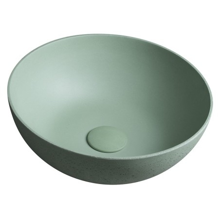 Lavabo en béton, dia 39cm, vert