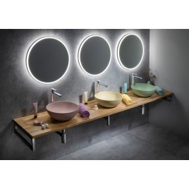 Lavabo en béton, dia 39cm, vert