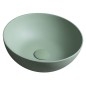 Lavabo en béton, dia 39cm, vert