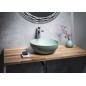 Lavabo en béton, dia 39cm, vert