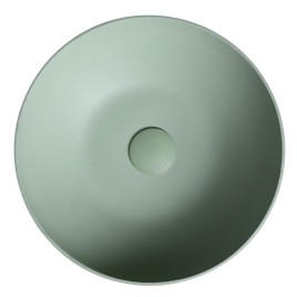 Lavabo en béton, dia 39cm, vert