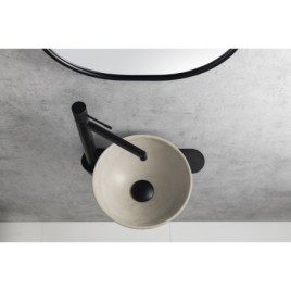 Lave-vaisselle en béton, dia 26cm, sable