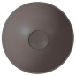 Lavabo en béton, dia 26cm, brun foncé