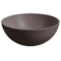 Lavabo en béton, dia 26cm, brun foncé