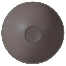 Lavabo en béton, dia 26cm, brun foncé