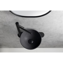Lavabo en béton, dia 26cm, anthracite