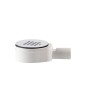 Douche Tray Low Waste, Ø 90mm, DN40, couverture mate blanche