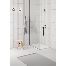 Douche Tray Low Waste, Ø 90mm, DN40, couverture mate blanche