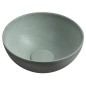 Lavabo en béton, dia 26cm, vert