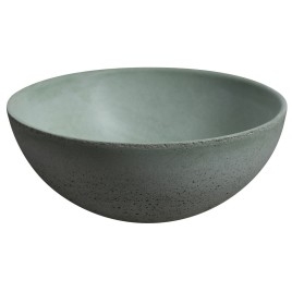Lavabo en béton, dia 26cm, vert