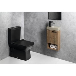 PICCOLINO lavabo en béton 30,8x17cm, mélangeur à gauche, sable
