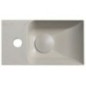 PICCOLINO lavabo en béton 30,8x17cm, mélangeur à gauche, sable