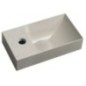 PICCOLINO lavabo en béton 30,8x17cm, mélangeur à gauche, sable