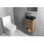 PICCOLINO lavabo en béton 30,8x17cm, mixeur à gauche, anthracite