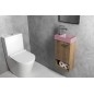PICCOLINO lavabo en béton 30,8x17cm, mixeur à gauche, rose