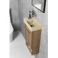 PICCOLINO lavabo en béton 30,8x17cm, mélangeur à gauche, jaune