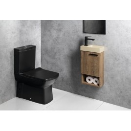 PICCOLINO lavabo en béton 30,8x17cm, mélangeur à gauche, jaune