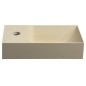 PICCOLINO lavabo en béton 30,8x17cm, mélangeur à gauche, jaune