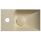 PICCOLINO lavabo en béton 30,8x17cm, mélangeur à gauche, jaune
