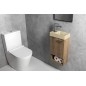 PICCOLINO lavabo en béton 30,8x17cm, mélangeur à gauche, jaune