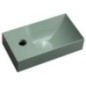 PICCOLINO lavabo en béton 30,8x17cm, mixeur à gauche, vert