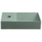 PICCOLINO lavabo en béton 30,8x17cm, mixeur à gauche, vert