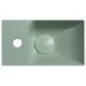 PICCOLINO lavabo en béton 30,8x17cm, mixeur à gauche, vert