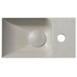PICCOLINO lavabo en béton 30,8x17cm, mélangeur à droite, sable