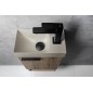 PICCOLINO lavabo en béton 30,8x17cm, mélangeur à droite, sable