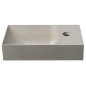 PICCOLINO lavabo en béton 30,8x17cm, mélangeur à droite, sable