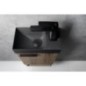 PICCOLINO lavabo en béton 30,8x17cm, mélangeur à droite, anthracite