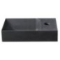 PICCOLINO lavabo en béton 30,8x17cm, mélangeur à droite, anthracite