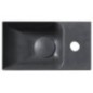 PICCOLINO lavabo en béton 30,8x17cm, mélangeur à droite, anthracite