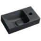 PICCOLINO lavabo en béton 30,8x17cm, mélangeur à droite, anthracite