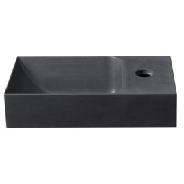 PICCOLINO lavabo en béton 30,8x17cm, mélangeur à droite, anthracite