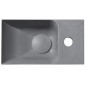 PICCOLINO lavabo en béton 30,8x17cm, mélangeur à droite, gris