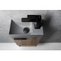 PICCOLINO lavabo en béton 30,8x17cm, mélangeur à droite, gris