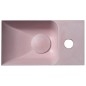 PICCOLINO lavabo en béton 30,8x17cm, mélangeur à droite, rose