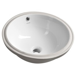Under-Counter Ceramic Washbasin 38x38cm, blanc