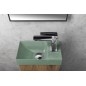 PICCOLINO lavabo en béton 30,8x17cm, mélangeur à droite, vert