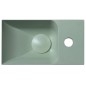 PICCOLINO lavabo en béton 30,8x17cm, mélangeur à droite, vert