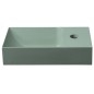 PICCOLINO lavabo en béton 30,8x17cm, mélangeur à droite, vert