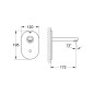 Grohe Euroeco Cosmopolitan E - Mitigeur de lavabo électronique encastré, chrome 36273000