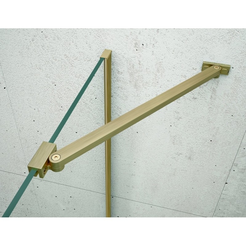 VARIO Douche Enclosure Corner Support Bar 650mm, tapis d'or