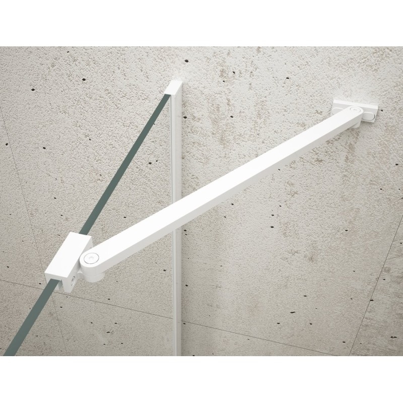 VARIO Douche Enclosure Corner Support Bar 650mm, blanc mat