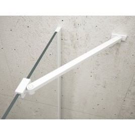 VARIO Douche Enclosure Corner Support Bar 650mm, blanc mat
