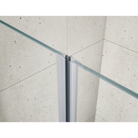 Porte douche double LORO 900mm, verre clair