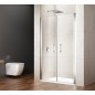 LORO porte double douche 1100mm, verre clair LORO porte double douche 1100mm, verre clair