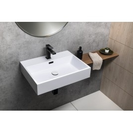 AQUATIC lavabo, fonte, 60x46cm, blanc